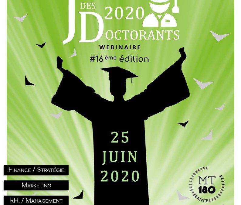 JDD 2020 – Journée des doctorants le 25 juin