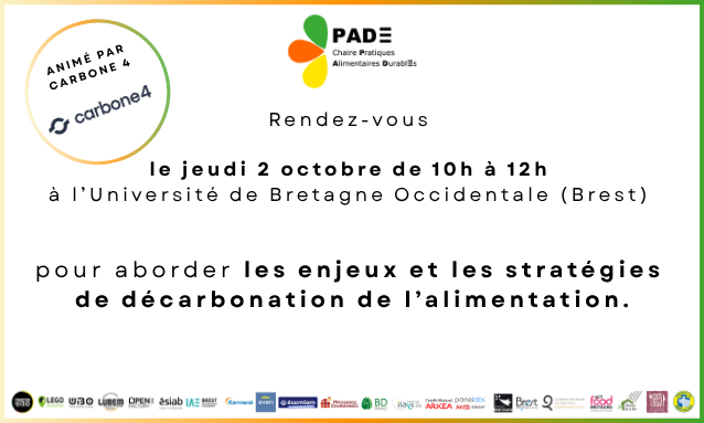 Événement Chaire PADE x Carbone 4 @ Université de Bretagne Occidentale – Brest